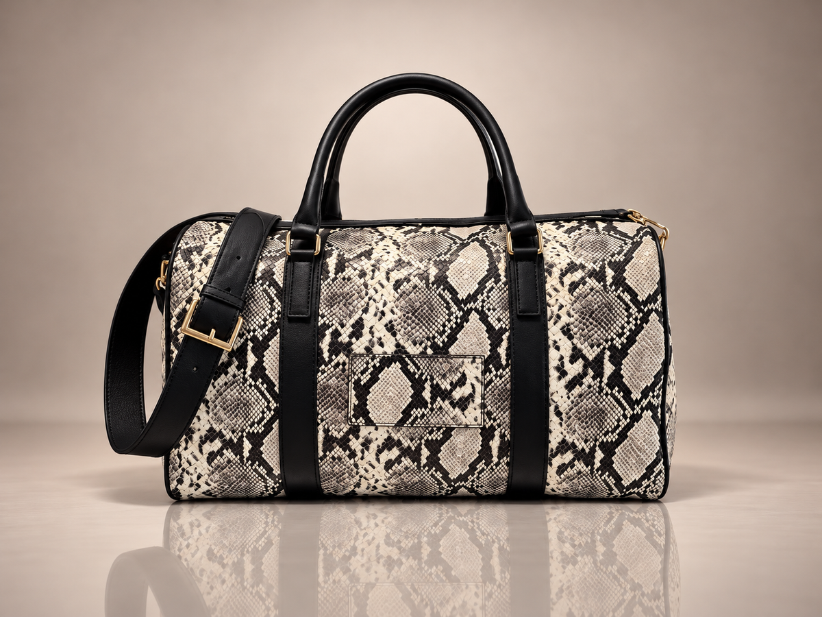 PATRAW Noir Python Duffel Bag