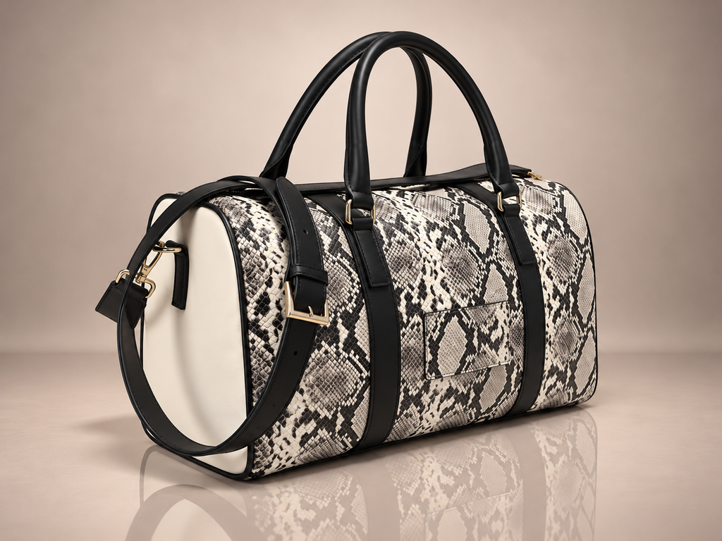 PATRAW Noir Python Duffel Bag
