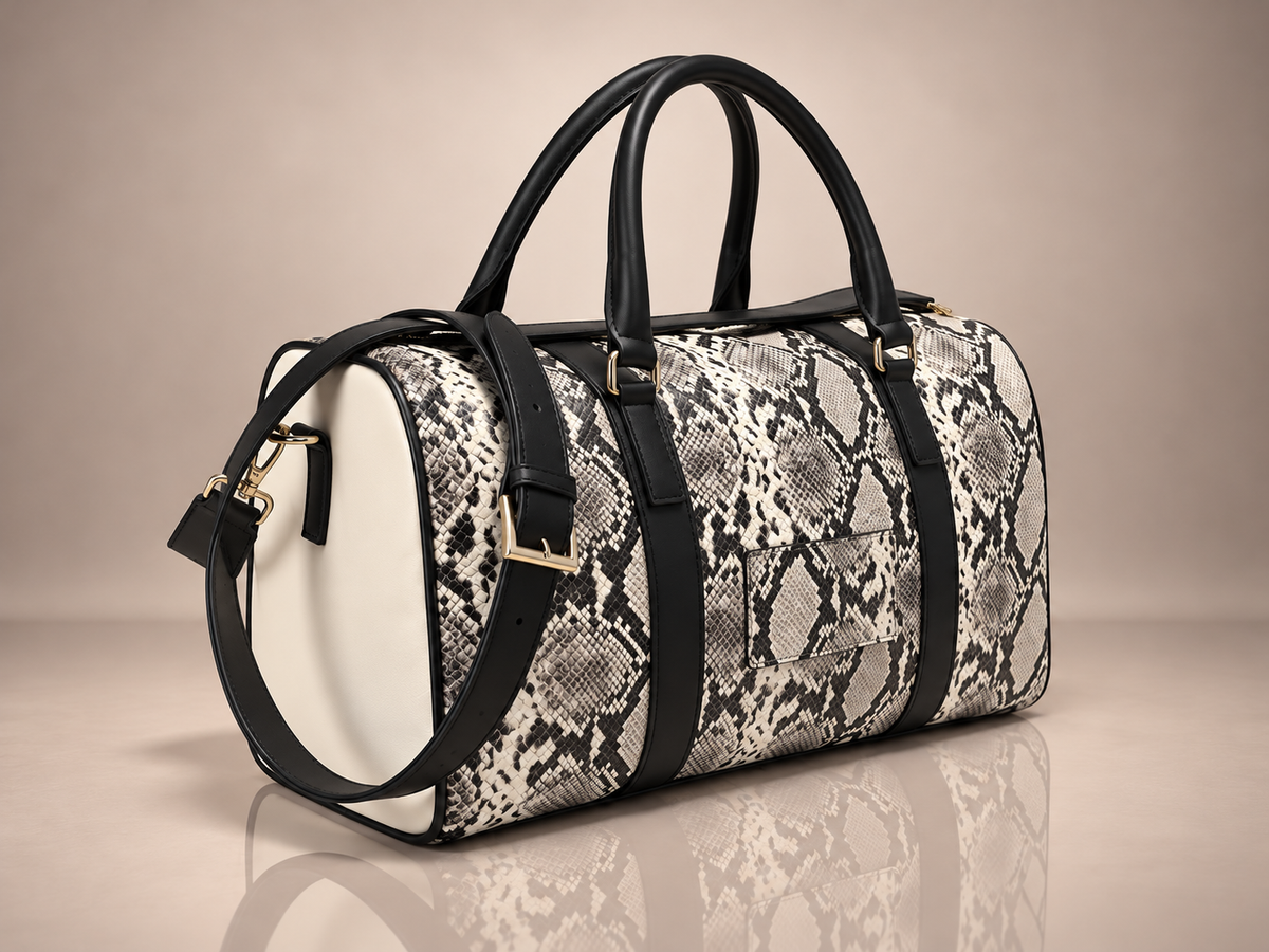 PATRAW Noir Python Duffel Bag