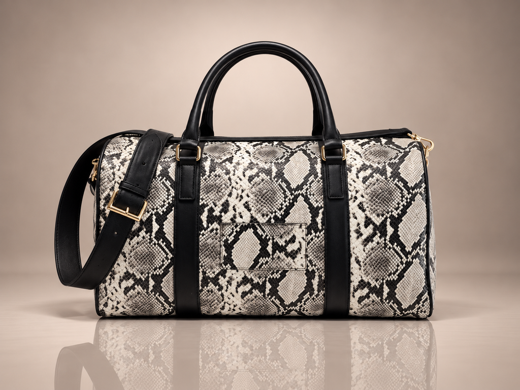 PATRAW Noir Python Duffel Bag