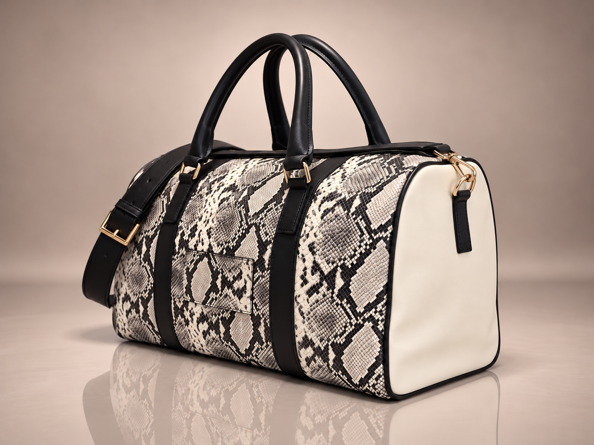 PATRAW Noir Python Duffel Bag