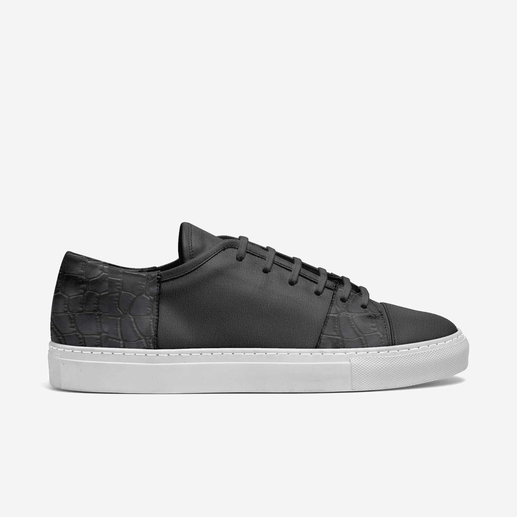 PATRAW | Nero Croc | Low Tops
